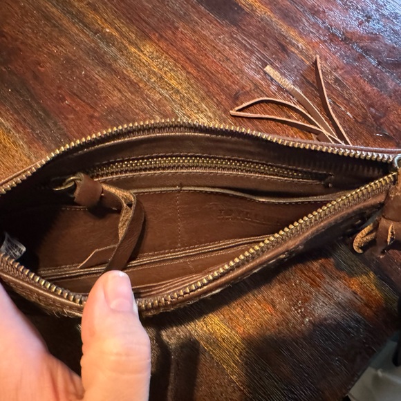 Idyllwind Cow Print Leather Wristlet - Picture 7 of 7